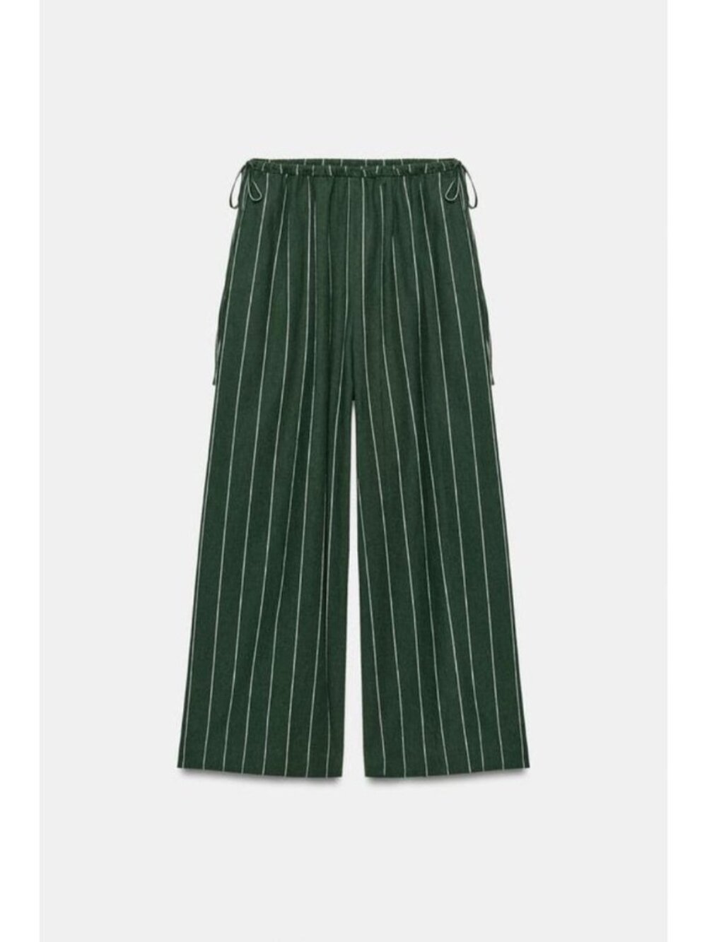 ZARA ZW COLLECTION STRIPED LINEN PANTS